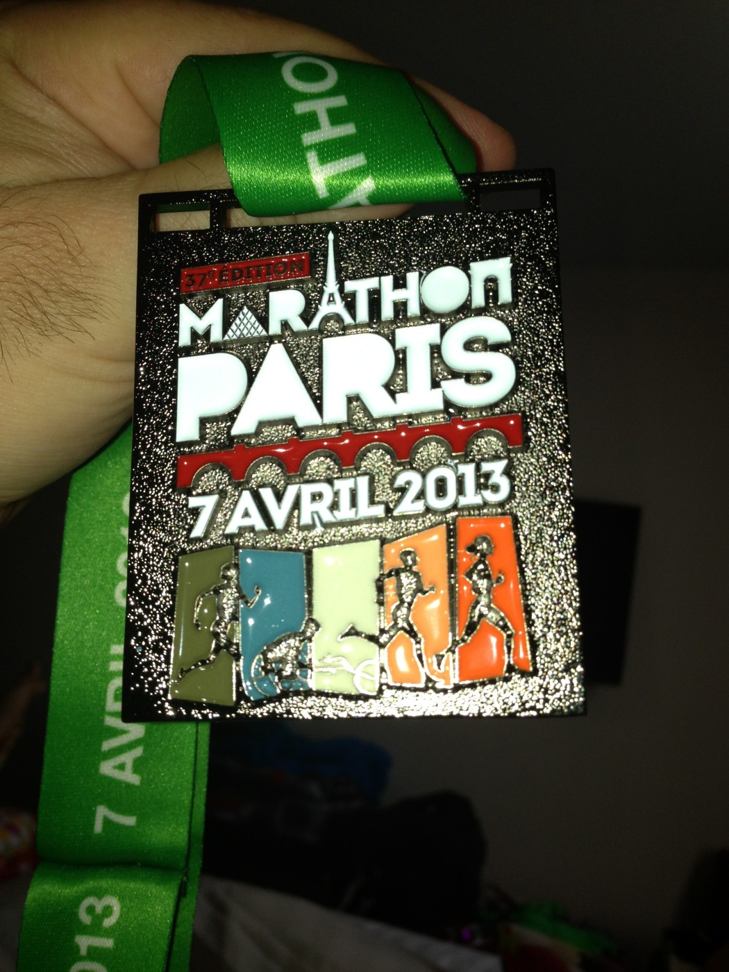 Paris Marathon medal